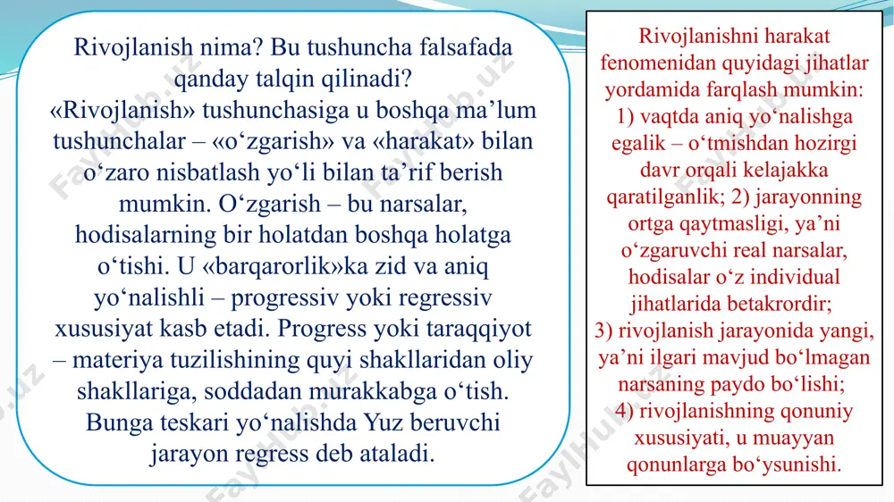 qismini tashkil etishi lozimligi, aks holda jamiyat holati doimo beqaror bo‘lishini aristotel qadim zamonlardayoq qayd etgan edi. zero, mayda mulkdorlar olgan daromadining bir qismini o‘z ishini rivojlantirishga yo‘naltiradi, bozor kon’yunkturasini o‘rganadi va unga juda tez moslashadi, bozorni zarur tovarlar va xizmatlar bilan boyitadi. yana bir misol – shaxs va jamiyat munosabatlari. ma’lumki, shaxs va jamiyat qarama-qarshiliklar hisoblanadi, shaxs a’zo bo‘lgan ijtimoiy guruhlar ularning o‘rtasida bog‘lovchi bo‘g‘in sifatida amal qiladi. bu va boshqa dalillar bilishda ichki qarama-qarshiliklar mavjudlgini ham, bog‘lovchi bo‘g‘inlarni ham hisobga olish muhim ekanligini ko‘rsatadi. xx asr 30-yillarining boshida ingliz fizigi pol dirak pozitronlar, ya’ni elektronlarga o‘xshash, lekin musbat zaryadga ega bo‘lgan zarralar mavjudligini bashorat qildi. garchi olim o‘z nazariyasida biron-bir xato topmagan bo‘lsa-da, aksilzarralar mavjudligiga uning ishonchi yuq edi. shunday qilib, qarama-qarshiliklar aloqasi va ziddiyatlarni echishning bir-biri bilan bilvosita bog‘liqligi umumiy xususiyat kasb etadi, aloqa usuli esa bog‘lanish xususiyati bilan belgilanadi. bog‘lovchi bo‘g‘inlarning o‘zi ziddiyat qarama-qarshi a’zolari xossalarining …
