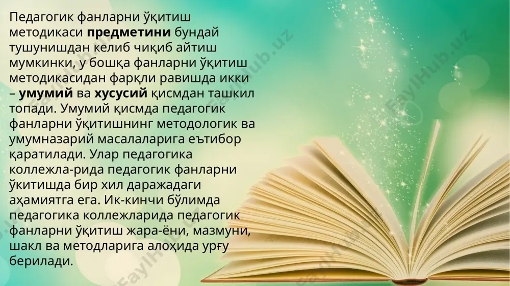pedagogik fanlarni o'qitish metodikasi - Page 5