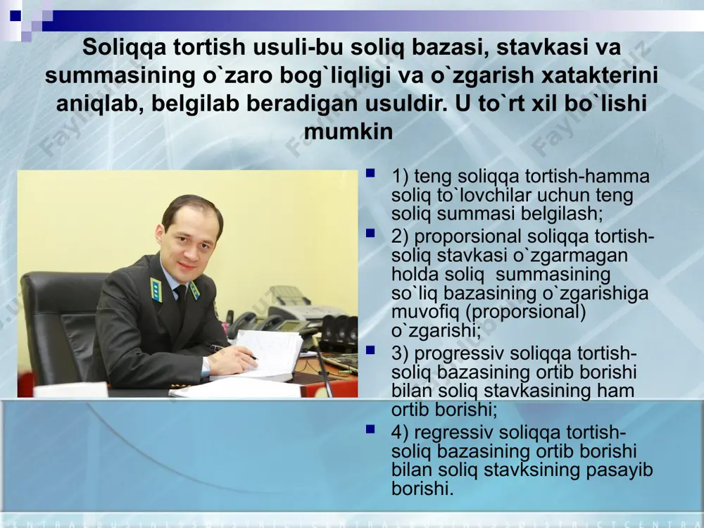 o`zbekiston respublikasida umumdavlat soliqlarning amal qilish mexanizmi - Page 5