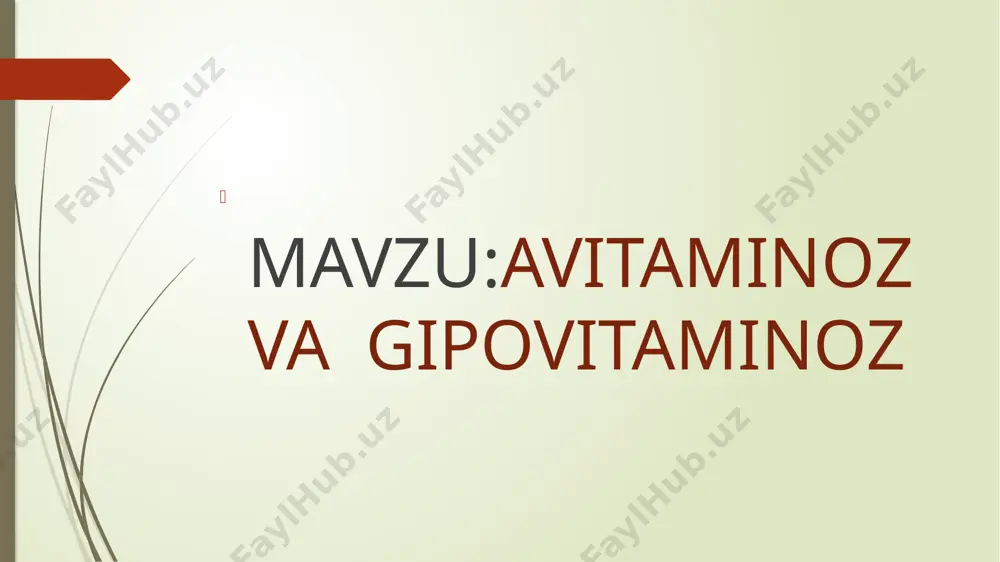itaminlarning yetishmasligi antibiotiklarni nazoratsiz qabul qilish va bazi kasalliklarga olib kelishi mumkin. vitaminlar organizmda boradigan ko’chilik biokimyoviy va fiziologik jarayonlarga tasir ko’rsatadigan biologik faol moddalardir.vitaminlar fermentlar tarkibiga kirib ularning funksiyasi va normal faolligiga tasir qiladi.odam organizmidagi moddalar almashinuvida ishtirok etadi.vitaminlar yetishmasa organizmning mehnat faoliyati, immuniteti susayadi.organizmda oz miqdorda qabul qilinadi(sutkada 1necha mkgdan 1 necha mmggacha).o’simliklarda vitamin hosil qiluvchi moddalar mavjud.bu provitaminlar (karatinoidlar)mavjud. inson organizmi shu o’simliklar hosil qilgan vitaminlarni qabul qiladi yoki odamning ichagida mikroorganizmlar ishtirokida oz miqdorda sintezlanadi. retinol (a)-baliq yog’i, sariyog, tuxum sarigi,baliq ikrasida o’simliklardan o’rik , sabzi,ismaloq ,qizil garmdori va boshqalarda bo’ladi.organizmda ko’rish pigmentlari hosil bo’lishida qatnashib ko’zning turli darajadagi yorug’likka moslashishini ta’minlaydi.organizmda retinol yetishmasa teri qurishib oqaradi,qipiqlanadi, muguzlanadi,unda mayda toshmalar paydo bo’lib terining yiringli kasalliklari avj oladi, soch quruq ,xira bo’lib to’kila boshlaydi.yorug’ga qaray olmaslik,konyuktivit shabko’rlik blerafitta kabi kasalliklar kelib chiqadi. tiamin-(b) ko’pgina ovqat mahsulotlari tarkibiga kiradi.u asosan donning murtagi va qipigida bo’ladi.tiamin organizmda uglevodlar almashinuvida …