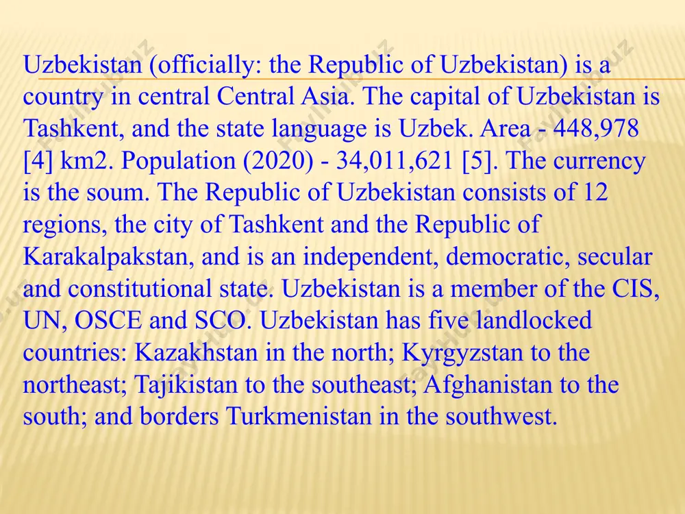 gthening of new forms of management; 4. takes measures to strengthen the monetary and credit system in the republic of uzbekistan; 5. develops and implements a single price policy, established guarantees of wages and measures to ensure the level of social security; 6. develops and organizes the implementation of the republican budget, as well as the prospects and most important programs of economic and social development of the republic of uzbekistan, develops proposals for improving the management structure; 7. implements measures for the development of science and technology; 8. takes measures for social and legal protection of citizens, ensuring their right to work; 9. defines the main directions of development and improvement of health care, public education, promotes the development of culture; 10. assists in the implementation of measures to increase the state security and defense capabilities of the republic of uzbekistan, protection of state borders, maintenance of public order; …