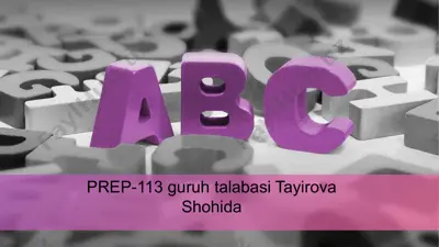ertalabki suhbatlar — PPTX