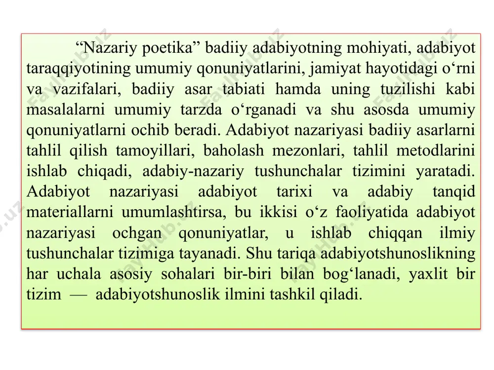 nazariy poetika fanining maqsad va vazifalari - Page 3