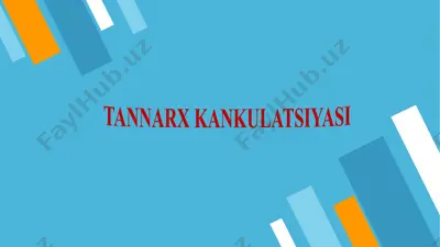 tannarx kankulatsiyasi — PPTX