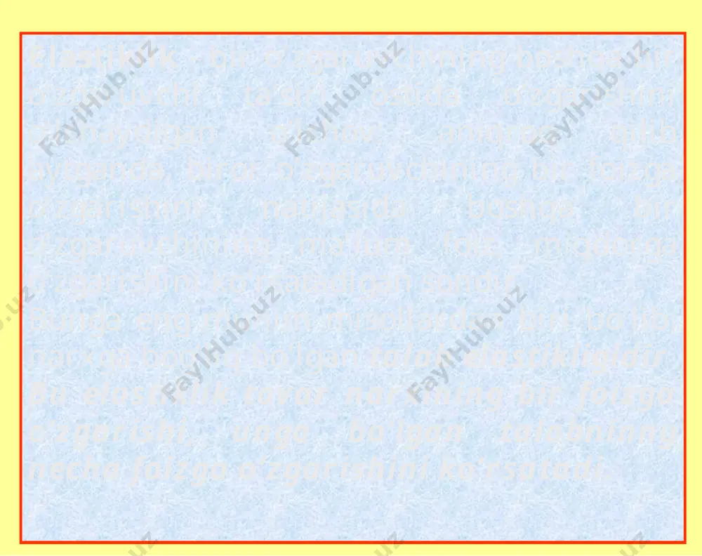 talab va taklif elastikligi - Page 3