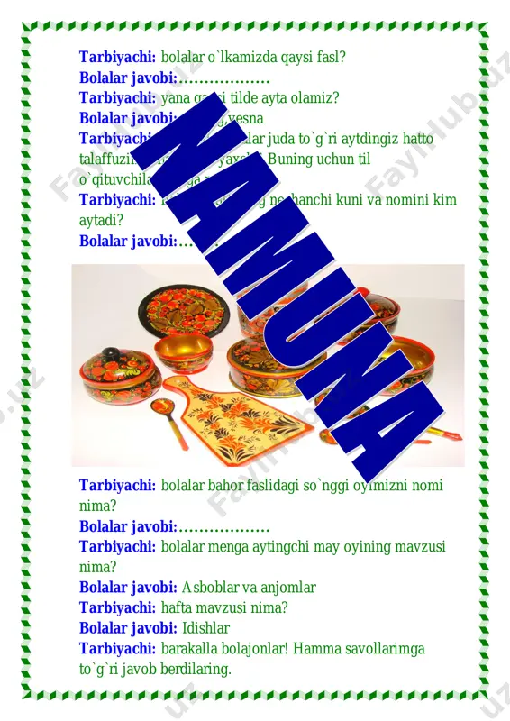 "ilk qadam" o’quv dasturi - Page 3