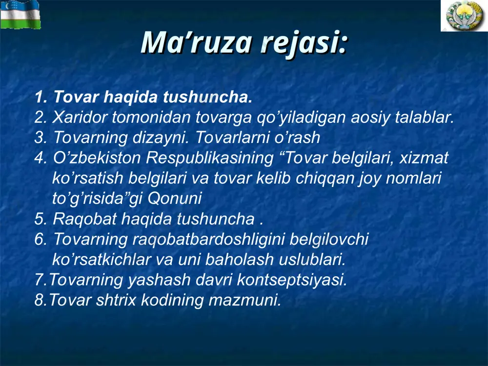 729 shvetsiya 730-739 shveytsariya 760-769 xitoy 690-695 turkiya 869 janubiy koreya 880 malayziya 955 hindiston 890 e’tiboringiz uchun rahmat!