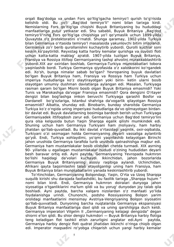 stlarga qarshi qonunga doimiy tus berish masalasini qo‘ydi. biroq, reyxstag buni rad etdi. imperator ham bismarkni qo‘llab-quvvatlamadi. bismark buni o‘z sha'niga o‘ta haqorat deb qabul qildi va 1890-yilda iste'fo berdi. yangi hukumat favqulodda qonunni bekor qildi.gsdp ochiq holatda ishlash sharoitiga o‘tdi. partiya mehnat- kashlar manfaatini himoya qilish siyosatini davom ettirdi. u eng kuchli va ommaviy partiyalardan biriga aylandi. natijada, 1891-yildan boshlab yakshanba dam olish kuni deb belgilandi. 13 yoshdan kichik bo‘lgan bolalar mehnati taqiqlandi. xotin-qizlar uchun 11 soatlik ish kuni joriy qilindi.qishloq xo‘jaligida barcha haydaladigan yerlarning 25% ga yaqini yunkerlar (katta yer egalari) qo‘lida to‘plangan edi. yunkerlar xo‘jalik yuritishda yo‘llanma mehnatdan foydalanishga o‘tdilar. ayni paytda, qishloq xo‘jaligida qo‘llash uchun yaratilgan texnikalardan unumli foydalanishga alohida e'tibor berildi. keng miqyosda mineral o‘g'itlardan foydalanishiga o‘tildi.bular o‘z navbatida, mehnat unumdorligining oshishini, hosildorlikning ortishini ta'minladi.qishloq xo‘jaligida texnikaning keng qo‘llanilishi ortiqcha ishchi kuchlarining ish izlab shaharga ko‘chishiga olib keldi. bu esa gurkirab rivojlanayotgan sanoatni ishchi kuchi …