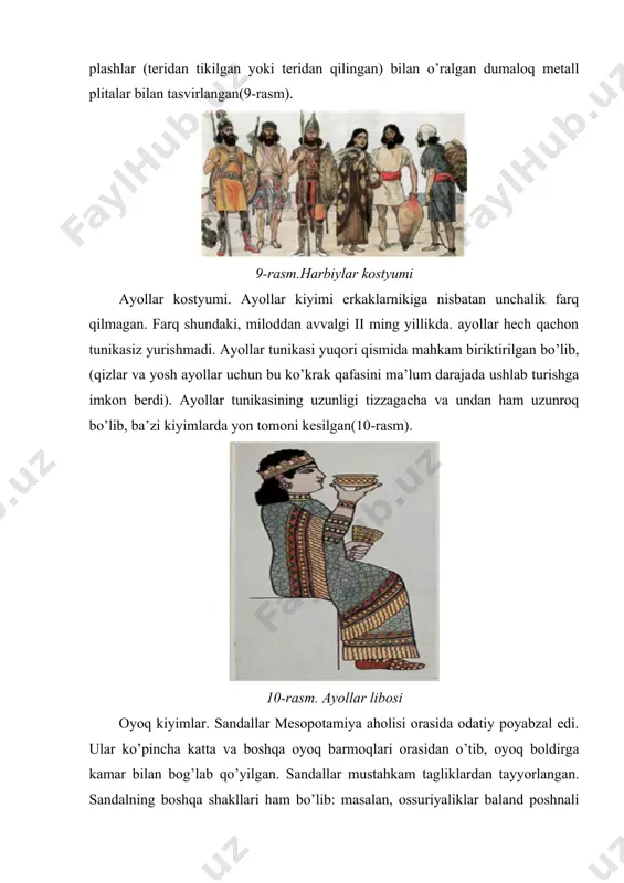 qadimgi bobil va ossuriya kostyum tarixi - Page 5