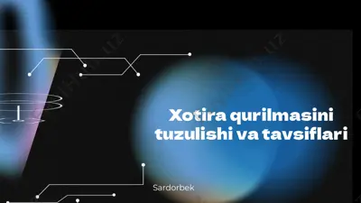 xotira qurilmasi — PPTX