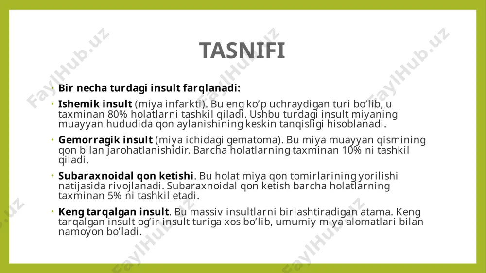 insult — sabablari, xavf omillari, belgilari, tashxis, davolash va oldini olish - Page 5