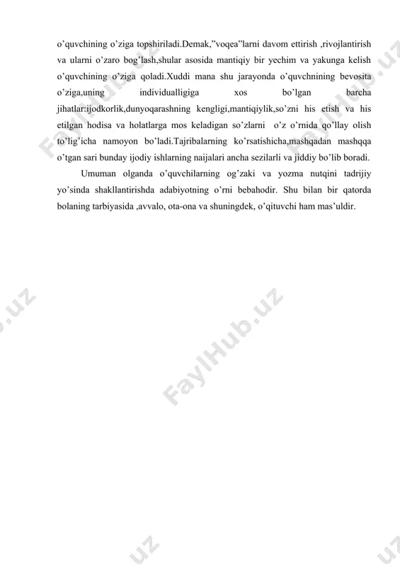 o’quvchilarning og’zaki va yozma nutqini o’stirishda adabiyotning roli - Page 5