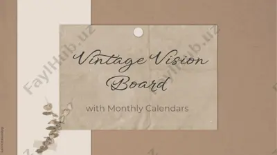 vintage vision board — PPTX
