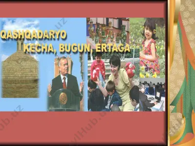 qashqadaryo -kecha, bugun, ertaga — PPTX