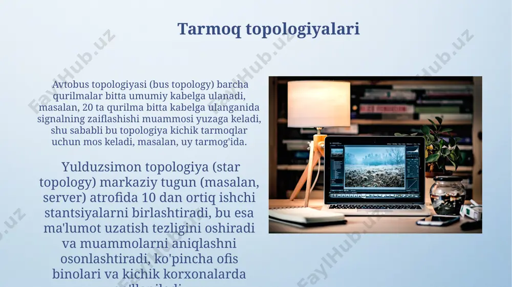 kompyuter tarmoqlarining xususiyatlari va ularning imkoniyatlari - Page 5