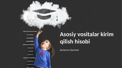 asosiy vositalar hisobi — PPTX