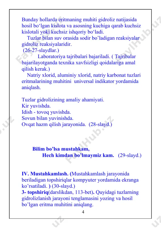 elektrolitlar va dissotsiatsiya - Page 4