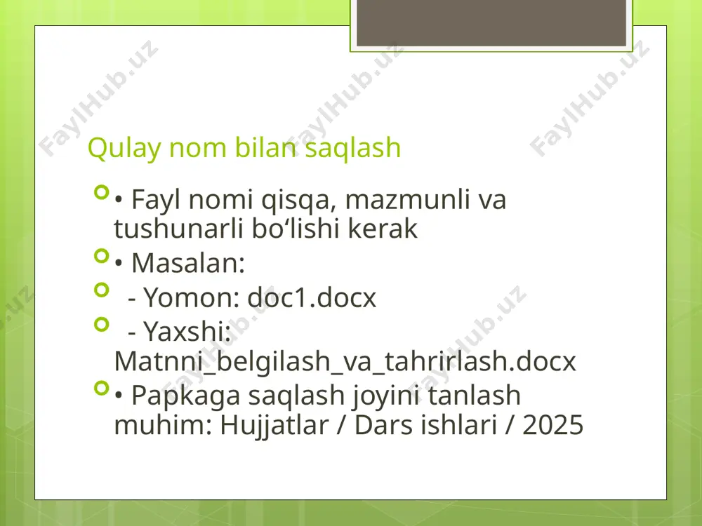 save tugmasi va hujjatni qulay nom bilan saqlash - Page 4