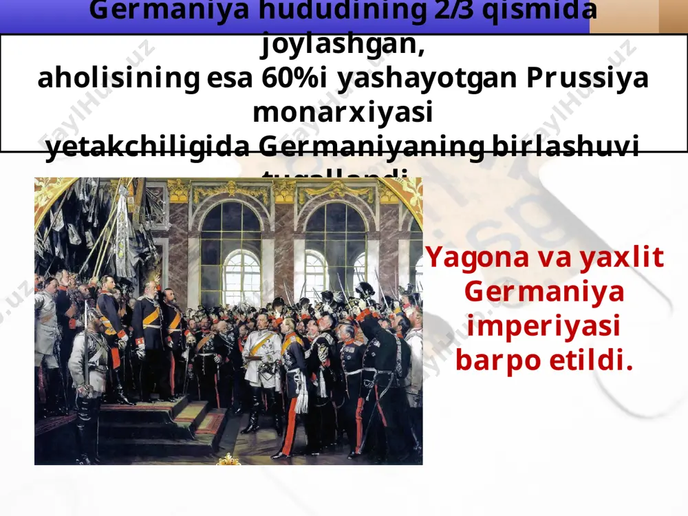 xix asr oxiri — xx asr boshlarida germaniya imperiyasining tashkil topishi - Page 3
