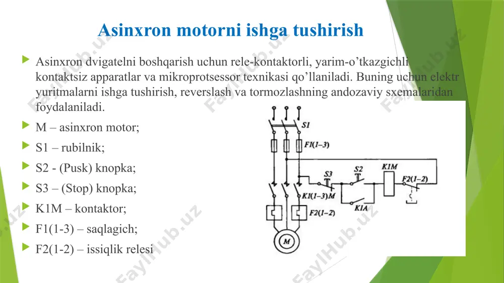 asinxronmotor ishga tushirish, tormozlash va revers qilish - Page 2