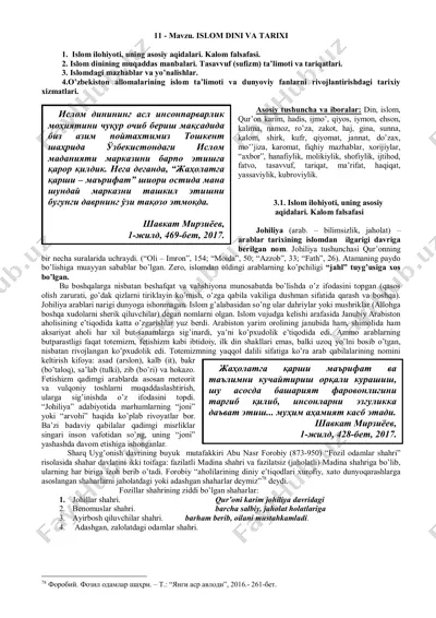 islom dini va tarixi — PDF