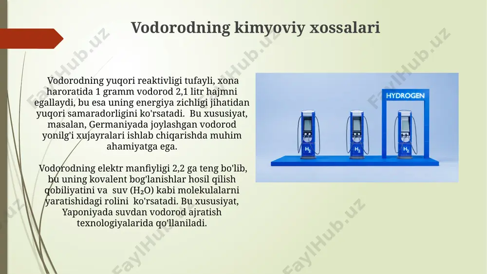 vodorod xossalari va ishlatilishi - Page 4