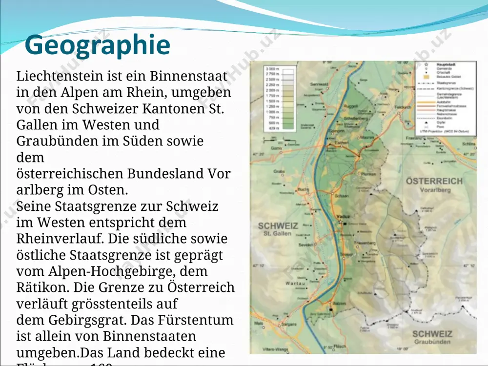 che verkehr wird in liechtenstein grösstenteils durch buslinien der liechtenstein bus bewältigt. vierzehn linien führen durch liechtensteiner gemeinden und verbinden auch die schweizer gemeinden sargans, buchs, sevelen sowie die österreichische stadt feldkirch mit liechtenstein. die wirtschaft in liechtenstein ist vorwiegend auf den sekundären (industrie) und den tertiären (dienstleistung) wirtschaftssektor konzentriert. der land- und forstwirtschaftssektor hat mit einem anteil von zwei prozenten am bruttoinlandsprodukt einen vergleichsweise kleinen anteil an der gesamtwirtschaftsleistung. auf grund der zentralen lage in europa verfügt liechtenstein über einen standortvorteil. die industriewirtschaft ist aber wegen der geringen grösse liechtensteins stark exportorientiert. mit einem bruttoinlandsprodukt von 4,5 milliarden schweizer franken liegt liechtenstein auf dem 144. platz. gemessen am bip pro kopf steht liechtenstein mit etwa 169'000 schweizer franken weltweit an der spitze. das enge nebeneinander von gelebten dörflichen traditionen und einem intensiven internationalen austausch, den liechtenstein auszeichnet, bildet die grundlage für ein aussergewöhnlich vielfältiges kulturleben. konzerte, theater, tanz und …