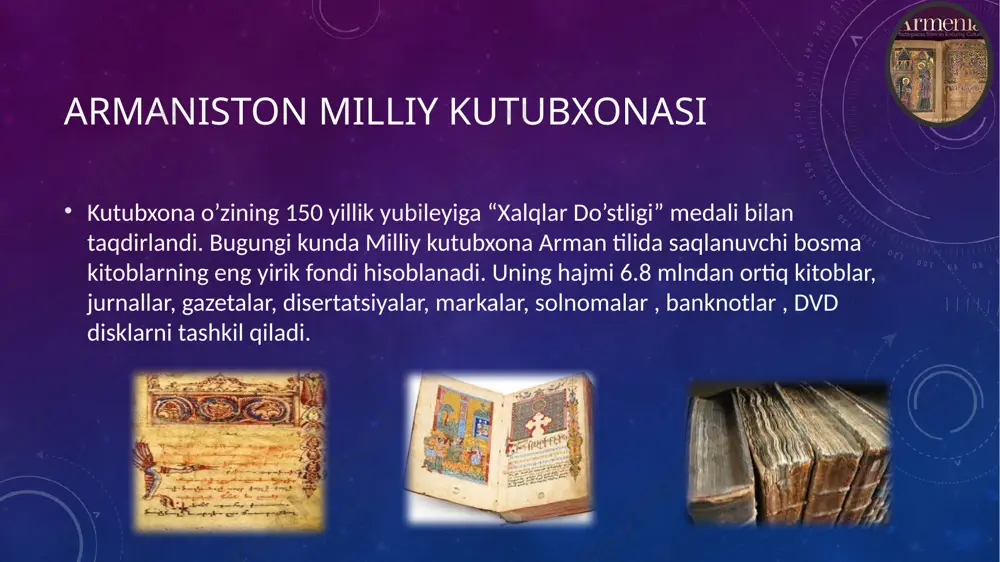 armaniston milliy kutubxonasi - Page 5