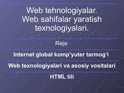internet — PPTX