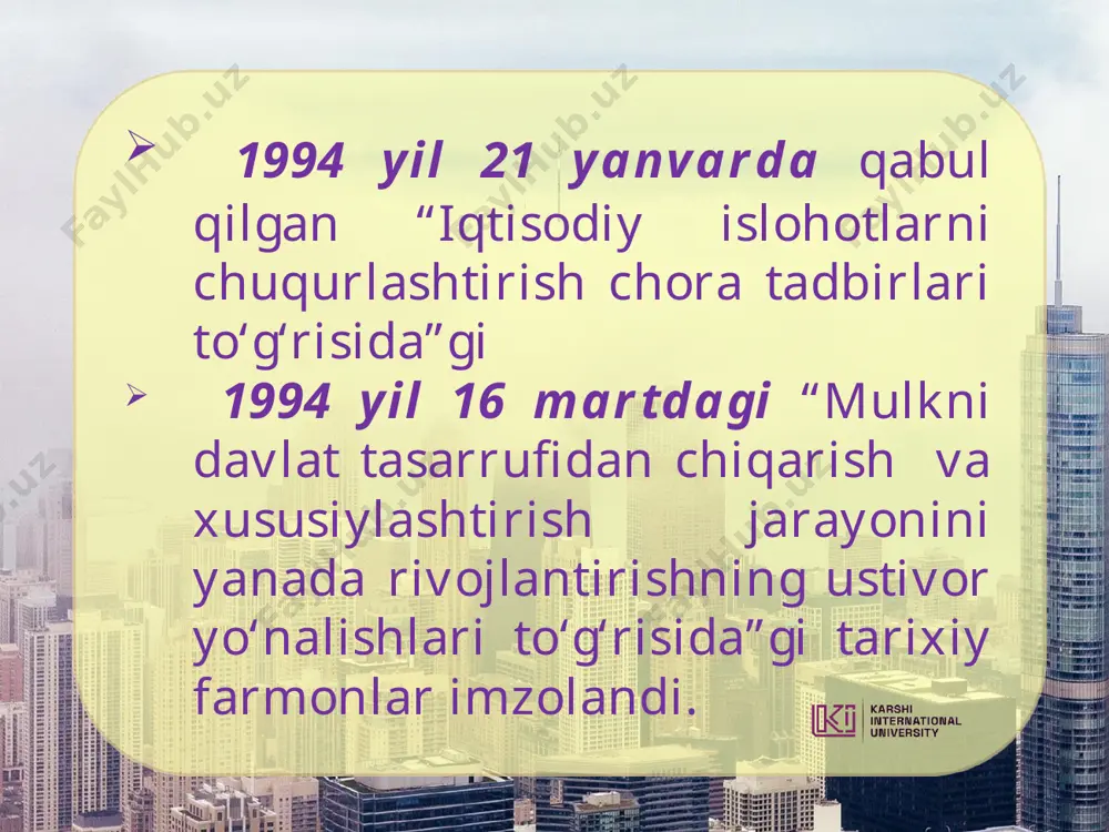 bozor munosabatlari va iqtisodiyislohotlar - Page 3