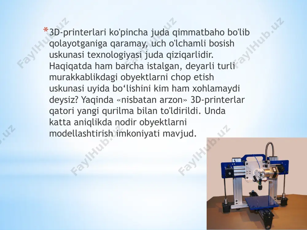 3d printerlar va ular yordamida erishilgan yutuqlar - Page 3