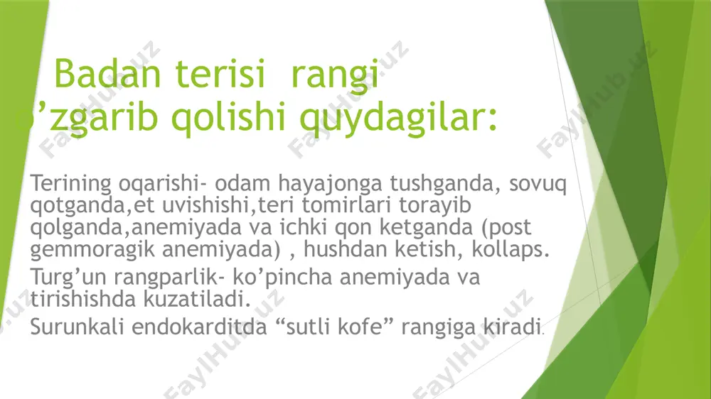 teri va limfa tizimini baholash - Page 4