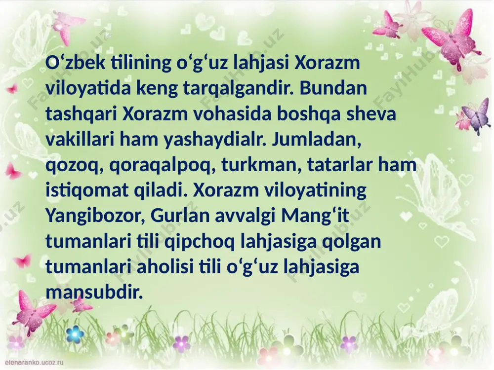 o‘zbek tilining o‘g‘uz lahjasiga xos xususiyatlar - Page 4