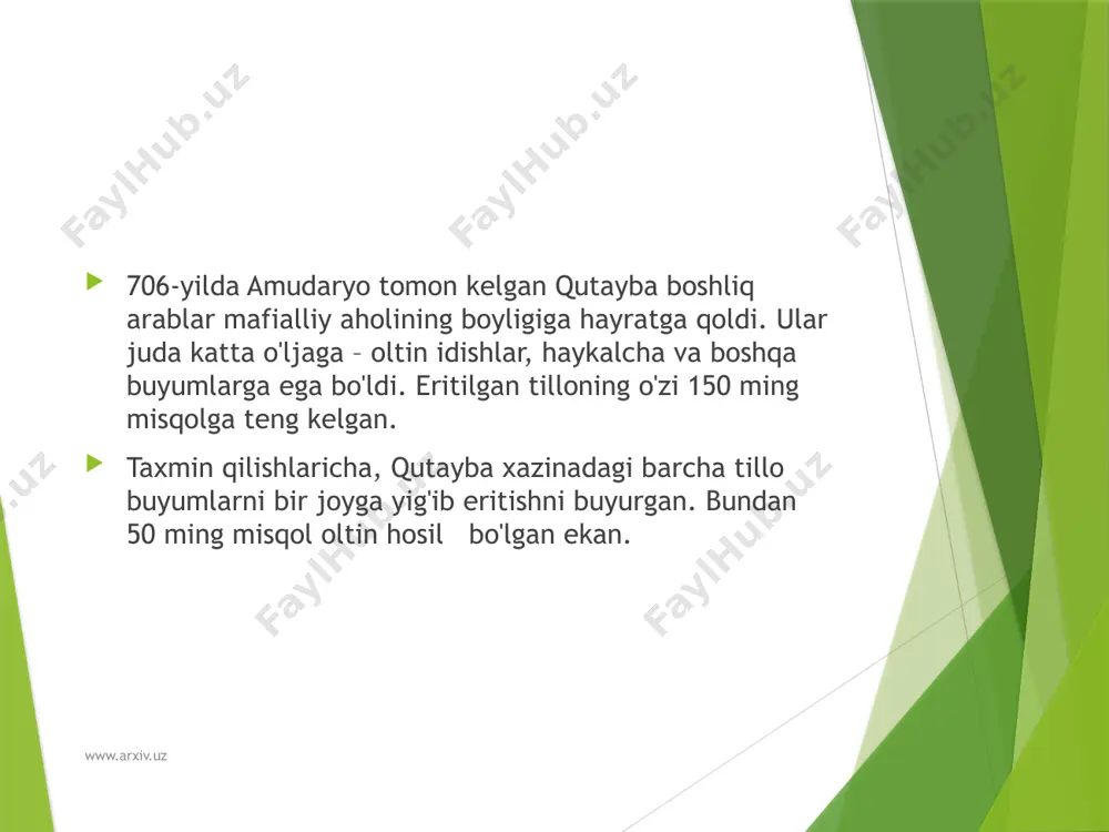ning kitobida: "botmon, mann ( arabcha ) og'irlik o'lchov birligi; yaqin va o'rta sharq mamlakatlarida, o’rta osiyoda qo'llanilib kelgan. respublikaning ko'p viloyatlarida mann bilan bir xil qiymatga ega bo'lgani uchun mann ko'rinishida ham qo'llanavergan" – deb qayd etilgan. hamda botmon og’rlik o'lchov birligi batafsil yoritilgan. buni quyidagi misollardan ko'rish mumkin; 13-asrda xorazmda botmon 20,16 kg dan 40,95 kg gacha, buxoro va samarqandda asosan 8 pud (131,044 kg), farg'onada 8-10 pud (131,044-163,805 kg) bo'lgan. bu o'lchov paxta va mevalarni o'lchashda qo'llanilgan. 1884 yil ma'lumotlariga ko'ra, qo'qonda 1 botmon 10 pudga ya'ni 163,805 kg ga teng bo'lib, donlarni o'lchashda qo'llanilgan. toshkent va toshkent viloyatlarida mann o'rnida ko’proq botmon ishlatilgan. toshkent va chimkentda 1 botmon 10,5 pudga, ya'ni 171,995 kg ga teng bo'lgan; 2) o'rta osiyoning ko'p joylarida botmon yer yuzasini o'lchash birligi sifatida ham qo'llaniladi. 1botmon yer deganda 1 botmon don eqiladigan maydon tushuniladi. masalan; samarqandda 1 botmon (8 pud) bug'doy 1,63881 …