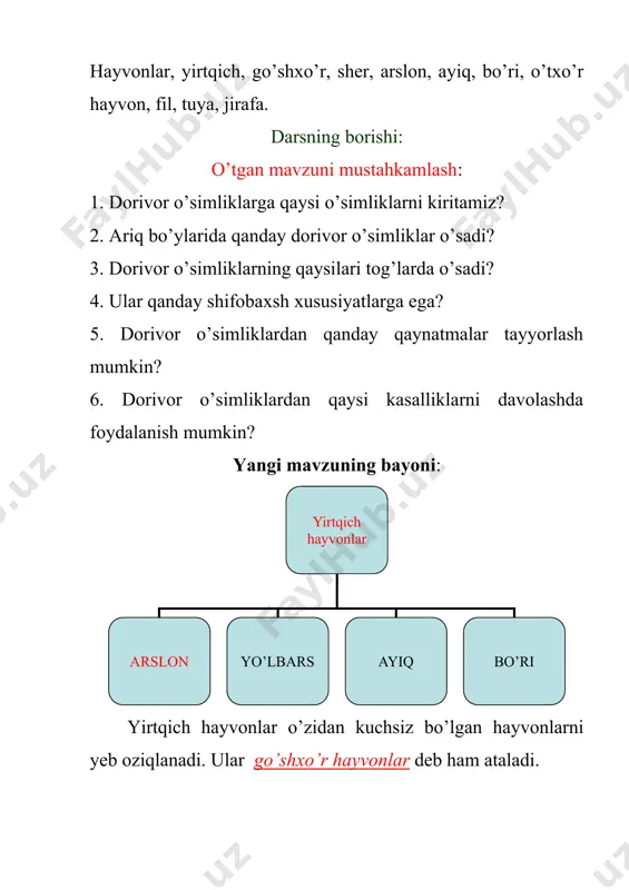 yovvoyi hayvonlar 3-sinf tabiatshunoslik - Page 5
