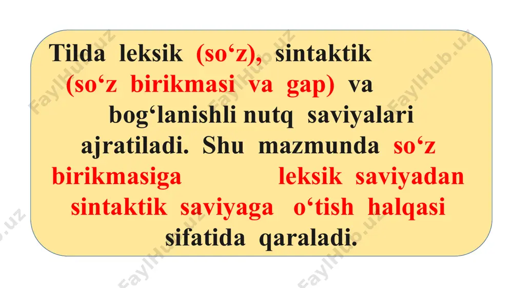 harf bilan boshlash, tinish belgilarini qo‘- yish) ko‘nikmasini shakllantirish. boshlang‘ich sinf o‘quvchilari uchun muhimi, birinchidan, gap nutq birligi ekanligidir. shunday ekan, nutqqa oid mashqlarga qo‘yilgan talablar gap ustida ishlash mashqlariga ham taalluqlidir; ikkinchidan, gap — grammatik tomondan to‘g‘ri tuzilgan birlik, shunday ekan, gap ustida ishlash grammatika bilan chambarchas bog‘liq bo‘lib, bu jarayonda gap qurilishi, gapda so‘zlarning bog‘lanishi va gapning turlari ustida ishlash juda muhimdir; uchinchidan, gap nutq va til birligi bo‘lib, tugallangan mazmunni bildiradi. binobarin, gapning mazmuniy asosi, mazmunlari ustida ishlash va ularning gap tuzilishiga bog‘liqligi ustida ishlash ham zarur; to‘rtinchidan, gapning intonatsiyasi katta ahamiyatga ega, shuning uchun intonatsiya ustida ishlash, intonatsiyaning mazmun bilan bog‘liqligini tushuntirish kerak. boshlang‘ich sinflar dasturining „grammatika, imlo va nutq o‘stirish“ bo‘limida sintaksisdan beriladigan bilimlar aniq ko‘rsatilgan. bola boshlang‘ich sinflarda beriladigan sintaktik materiallar hajmida faqat ona tili darslaridagina emas, balki boshqa darslarda va maktabdagi barcha mashg‘ulotlar jarayonida gap tuzish, uni tahlil qilish va qayta tuzishga o‘rgatib …