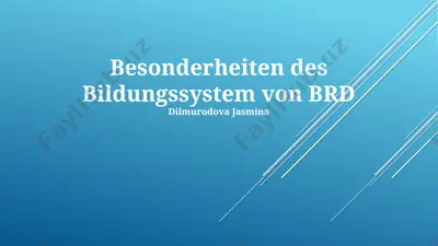 besonderheiten des bildungssystem von brd — PPTX