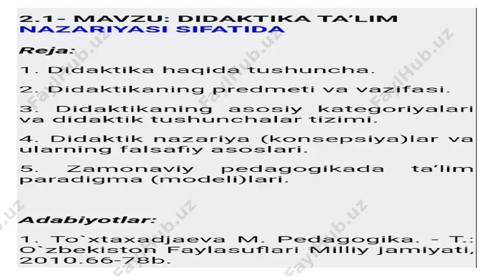 didaktika pedagogik taʼlim - Page 2