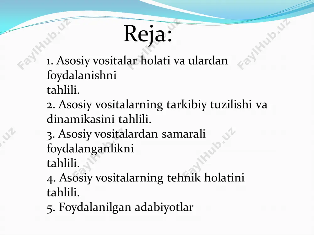 asosiy vositalarning tarkibi, holati va samaradorligini tahlil qilish - Page 2