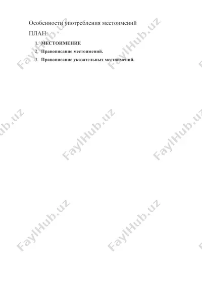 особенности употребления местоимений — DOCX