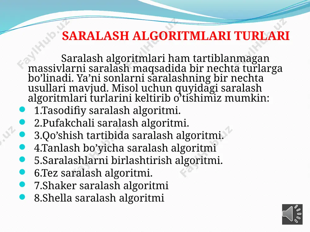 saralash algoritmlari - Page 4