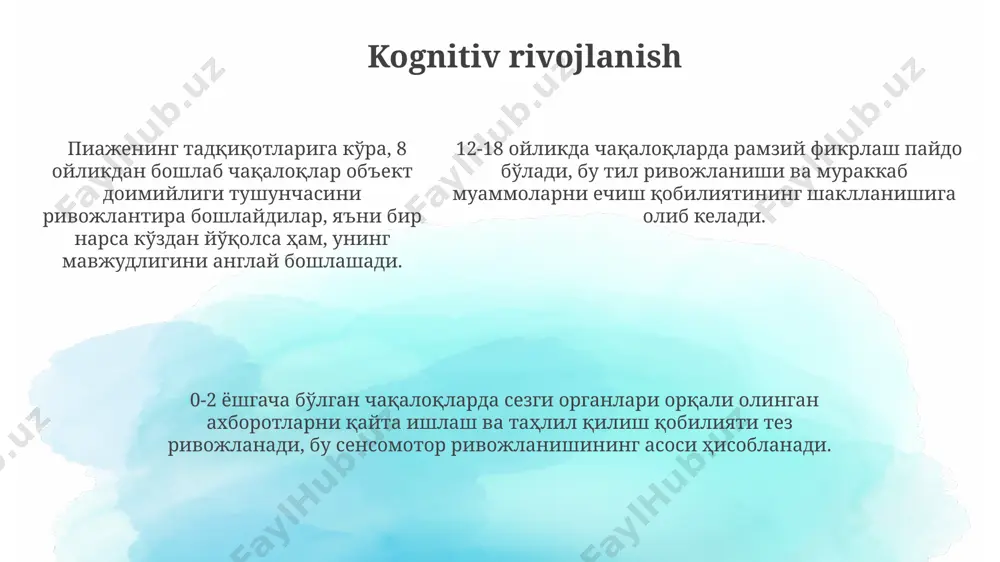 chaqoloqlik davrining psixologik xususiyatlari va diagnostikasi - Page 5