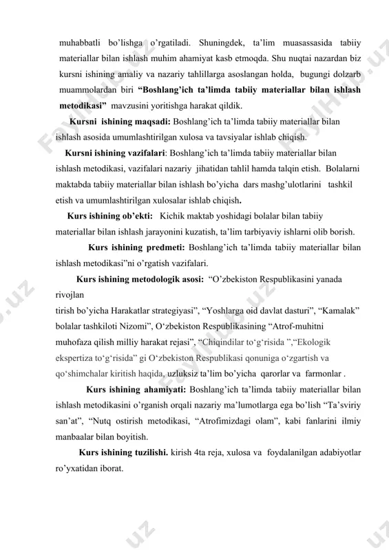 utatlari guruhi tegishli vazirlik hamda idoralar hamkorligida yosh avlodning ekologik savodxonligini oshirish, ekologik ta’lim va tarbiya jarayonini samarali tashkil etishga qaratilgan o‘zbekiston respublikasining “ekologik ta’lim konsepsiyasi”, uni amalga oshirish bo‘yicha “yo‘l xaritasi” hamda vazirlar mahkamasi qarori loyihalari ishlab chiqilib, xukumatga taqdim etildi. prezidentimizning 2017 yil 12 iyuldagi oliy majlis palatalari, siyosiy partiyalar va o‘zbekiston ekologik harakati vakillari bilan uchrashuvdagi ma’ro’zasida hokimiyat vakillik organlari hamda siyosiy partiyalar va ekologik harakatning o‘tgan davrdagi faoliyati tanqidiy ruhda tahlil etilib, islohotlarni chuqurlashtirish yo’zasidan oldimizda turgan muhim vazifalar belgilab berildi. xususan, ekologik harakat hamda uning qonunchilik palatasidagi deputatlik guruhining istiqboldagi vazifalari aniq ko‘rsatib o‘tildi. sohaga oid yangi qonun loyihalari yaratish, mavjudlarini takomillashtirish, nazorat-tahlil faoliyatini bugungi talab darajasida kuchaytirish, uzluksiz ekologik ta’lim konsepsiyasini ishlab chiqish, ekologik nazoratning jamoatchi inspektorlari tizimini rivojlantirish, aholi ekologik madaniyatini yuksaltirishga qaratilgan tizimli ishlarni amalga oshirish, atrof-muhitga zararli ta’sir ko‘rsatuvchi obyektlarni va suv tozalash inshootlarini inventarizatsiyadan o‘tkazish bo‘yicha chora-tadbirlar dasturi qabul qilinib, …