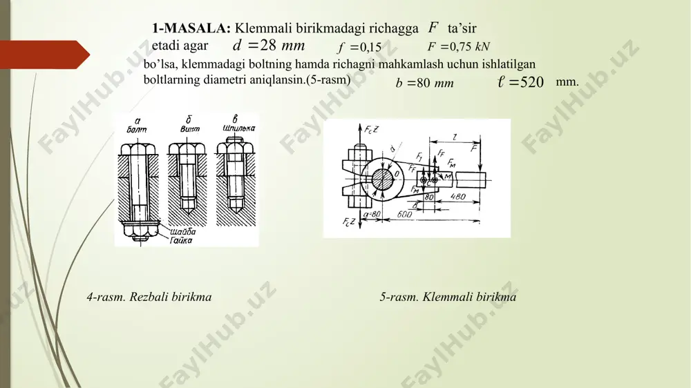 rezbali birikmalarni hisoblash - Page 5