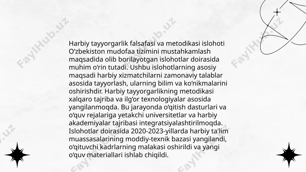 o‘zbekiston respublikasining qurolli kuchlari tizimida amalga oshirilgan islohotlar - Page 5
