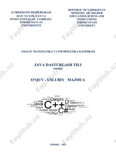 java dasturlash tili — DOC