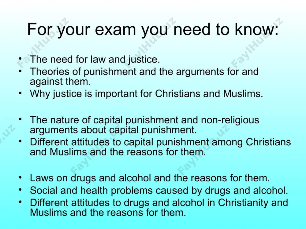 f society are treated fairly. if the law was unfair to society then people may break it (this happened when poll tax was introduced in the 80’s/90’s). if punishments are unfair by being too lenient then it can lead to vigilantism – people take the law in to their own hands which is unfair as it often goes too far. christian attitudes to justice remember, justice means being fair and treating people equally is of utmost importance to both christians and muslims jesus taught that people should act in a just way towards each other because god is just. if you want to be treated fairly, you must act that way too. people should “love thy neighbour” the bible teaches that god is just. he will reward the good and will punish those who are unjust. the bible teaches what is fair: the old testament says “an eye for an …