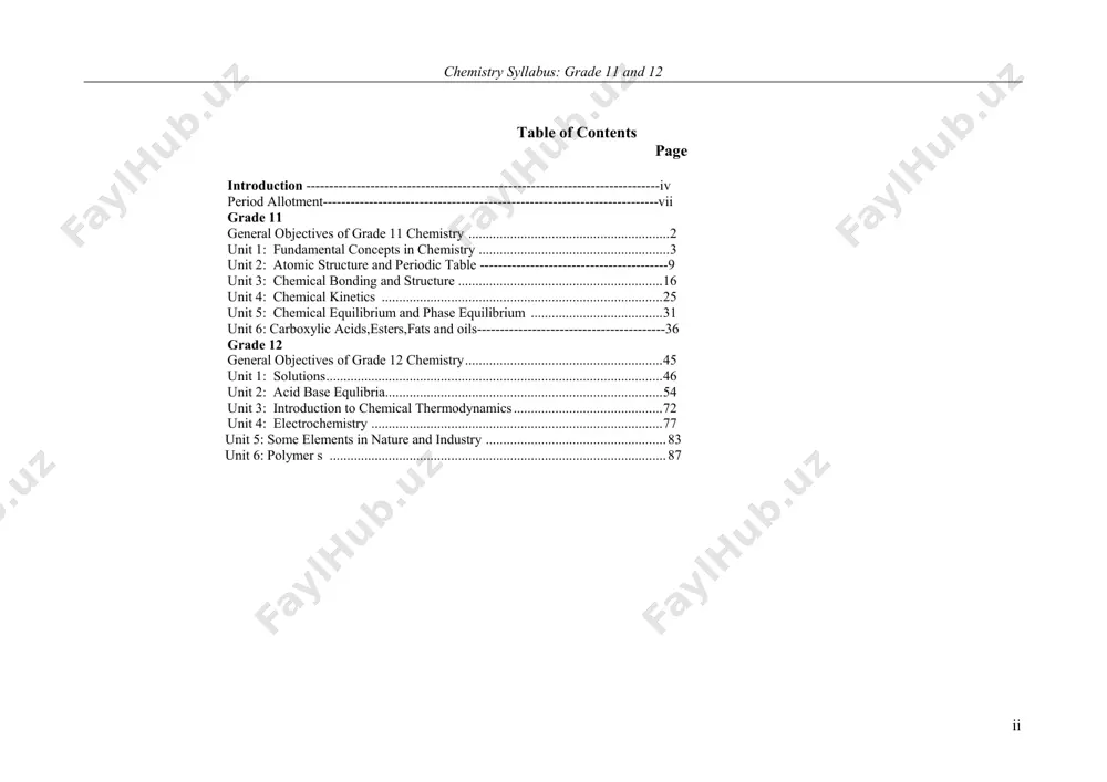 enable students to choose subjects or areas of training which will prepare them adequately for higher education and for the world of work. on this basis this revised chemistry syllabus is prepared in such away that it can address those areas of study that chemistry students could attend at higher education. students of chemistry are expected to join chemistry, physics, biology, medicine, pharmacy, earth science, engineering, agriculture and the likes. it is believed that there are grains of contents that lay ground for the above mentioned fields of studies. the revision of the curriculum was based on the new curriculum framework of ethiopian schools and assessments made in selected schools of the country. generally the process of the revision involved incorporating the comments given by the students and the teachers during the assessment, meeting the requirements of the framework and keeping international standards. the major points that were considered in …