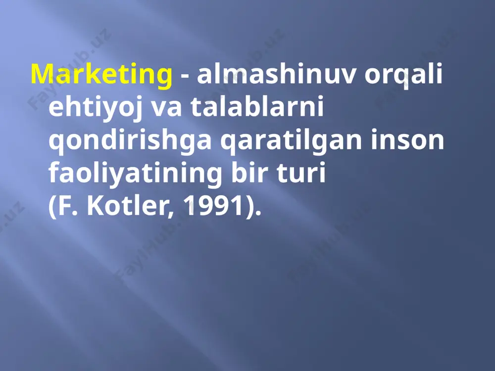 marketing nazariyalari va tamoyillari - Page 5