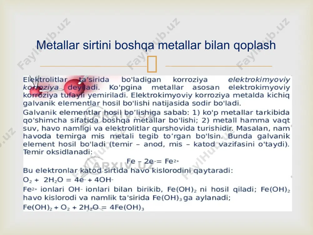 metallarning korroziyasi va unga qarshi kurashish - Page 5